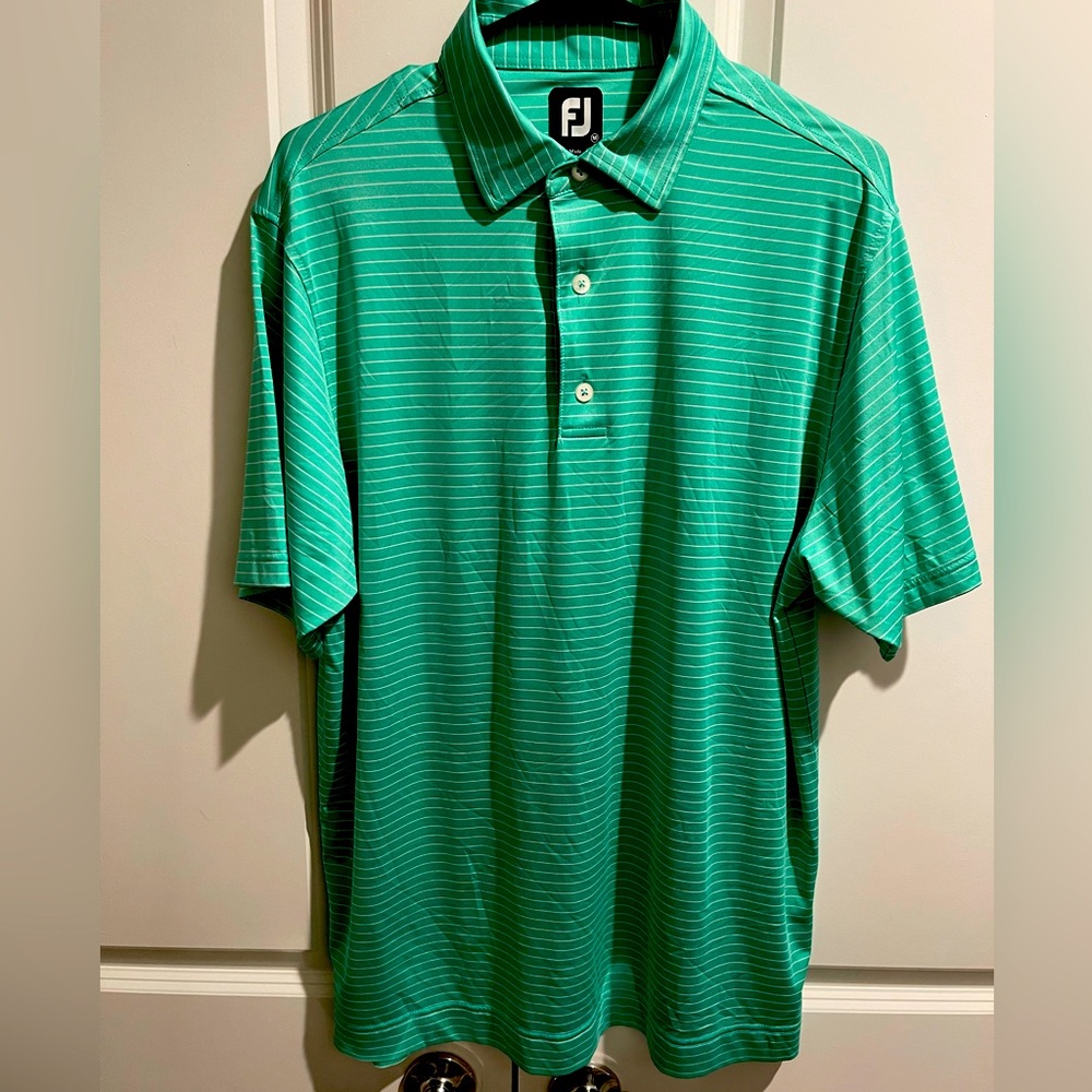 Mens green foot-joy polo shirt